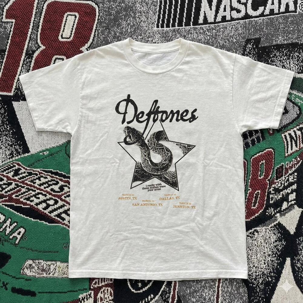 White Deftones Band Tee